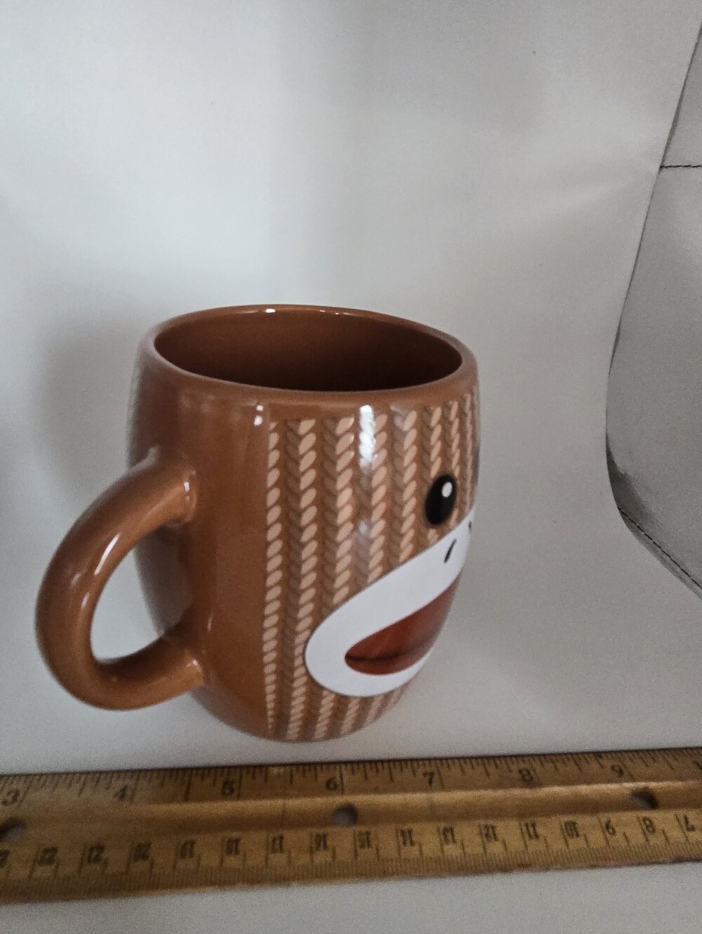 Galerie Novelty Sock Monkey Double Handle Coffee Mug Multicolor - Picture 6 of 9